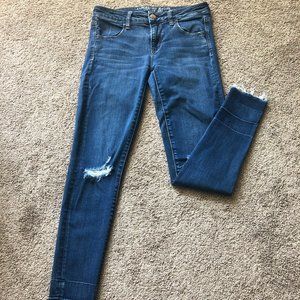blue denim jeans